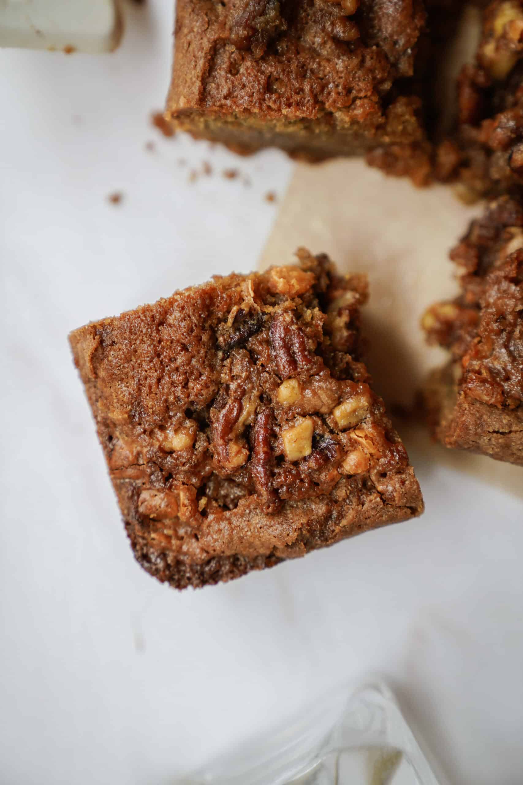 Corner of maple bars on countertop