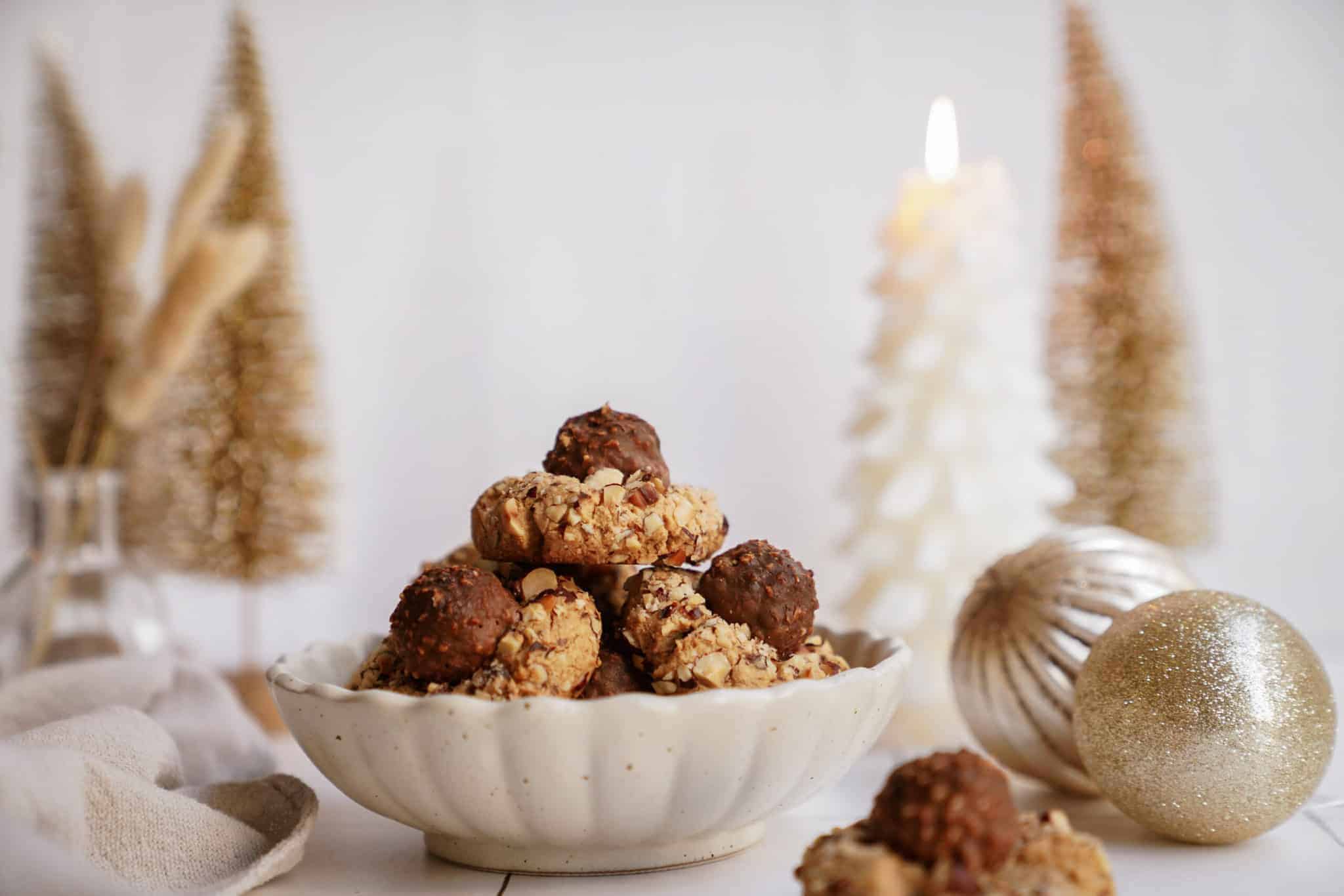 Thumbprint cookie recipe in a bowl