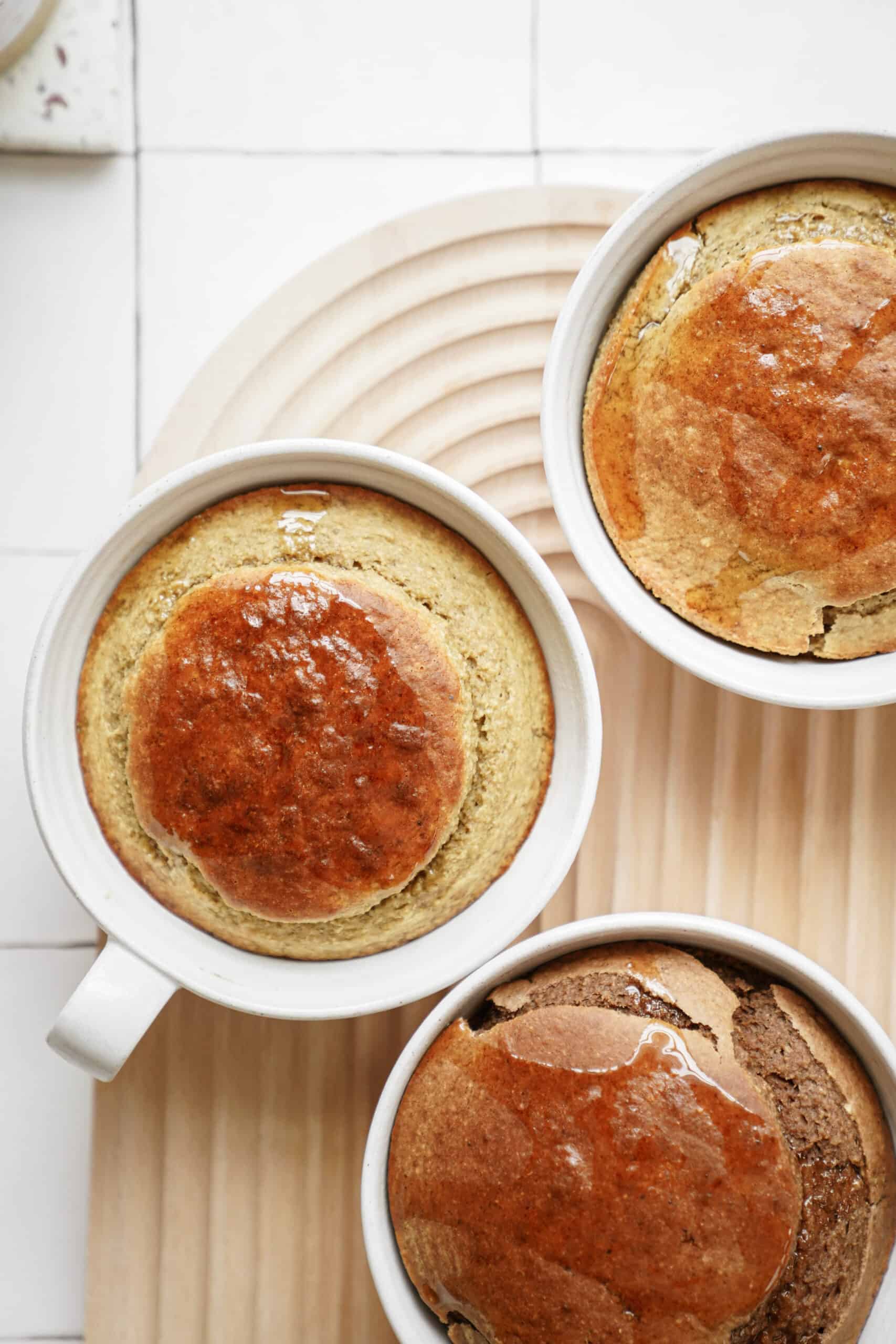 Baked oats recipe in mugs