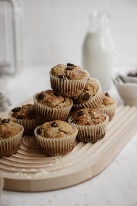 Easy Blender Banana Oatmeal Muffins