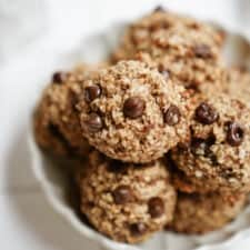 Bowl of breakfast muffin recipe on counter