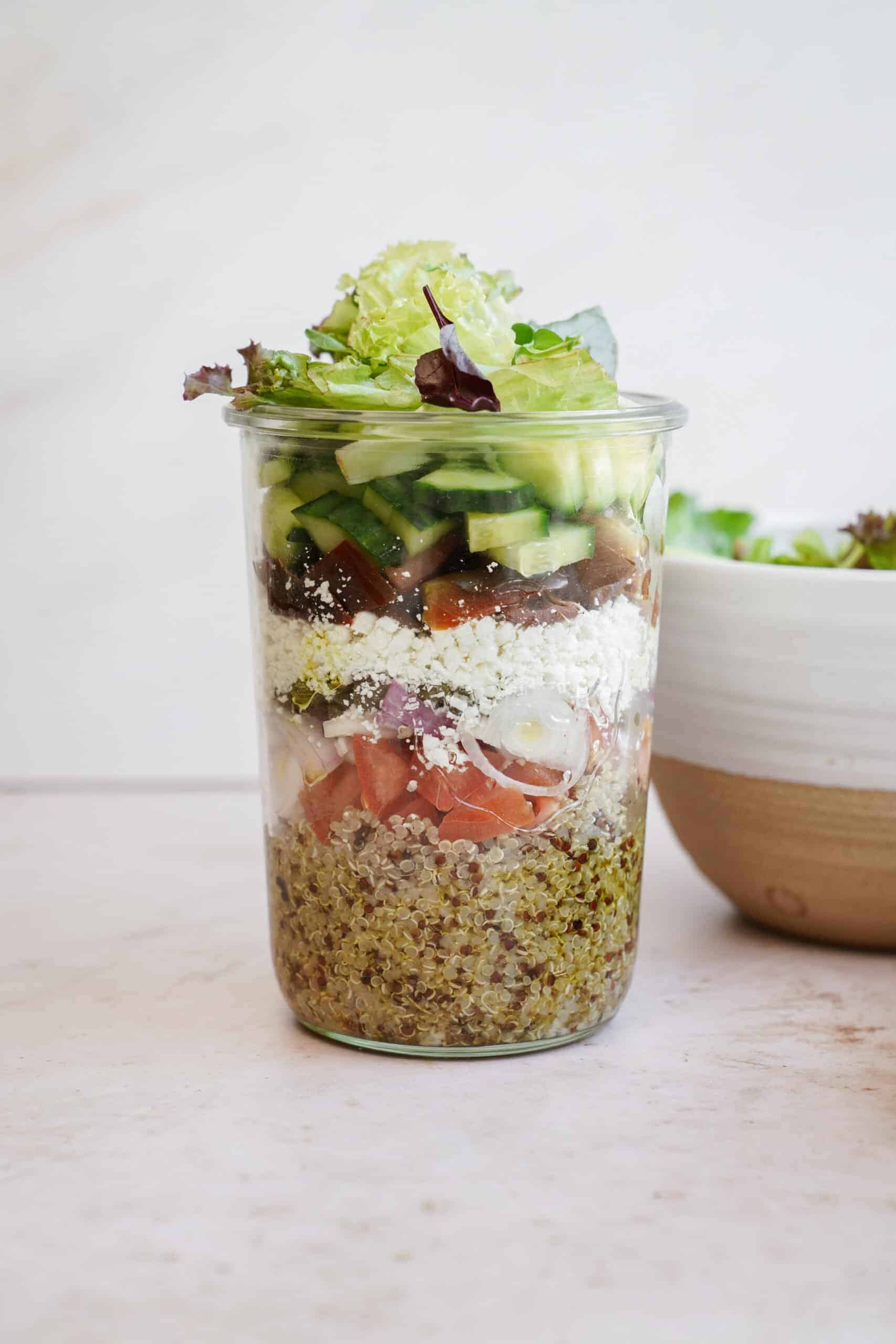 Easy Bulgur Salad in a Jar