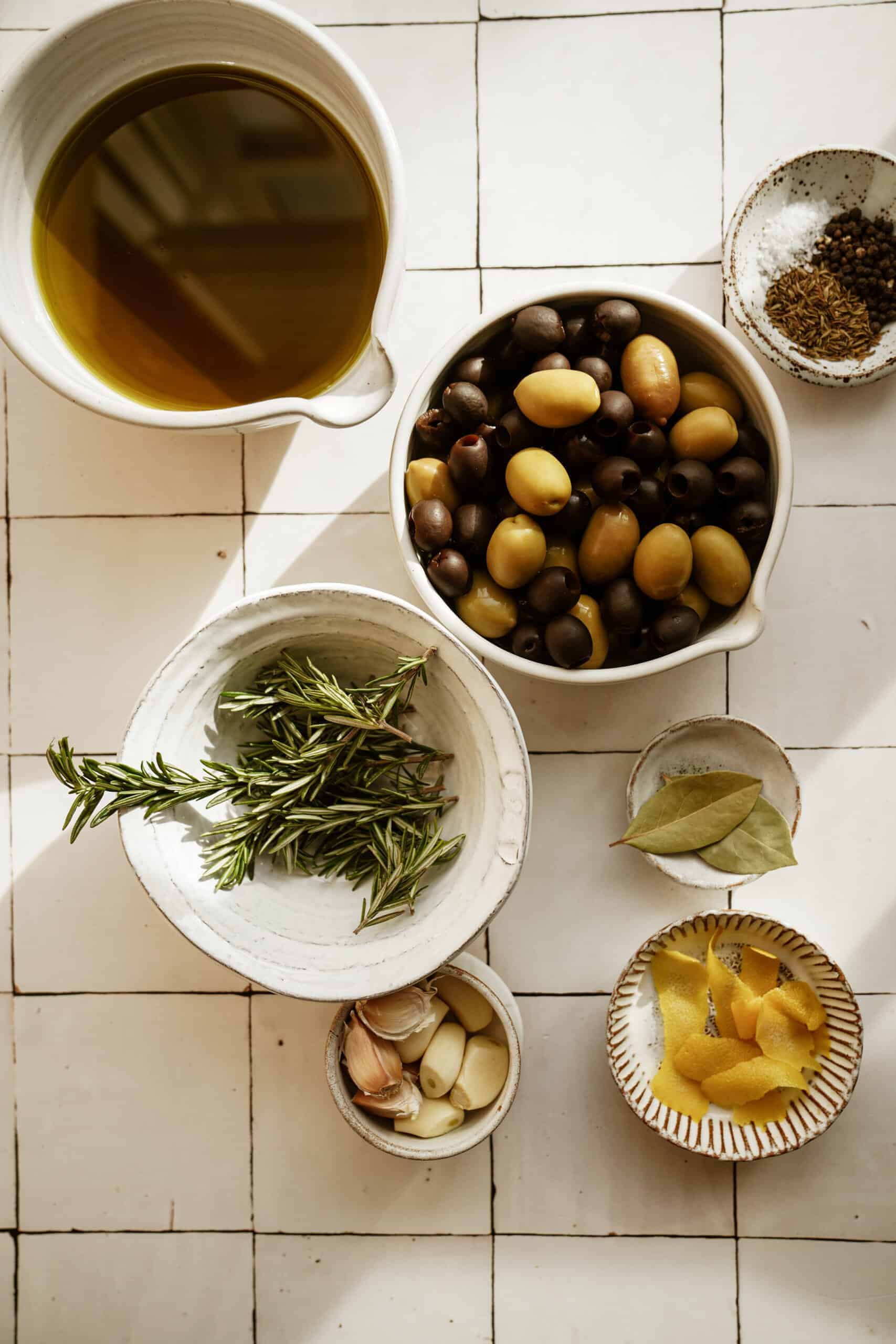 marinated olive ingredients
