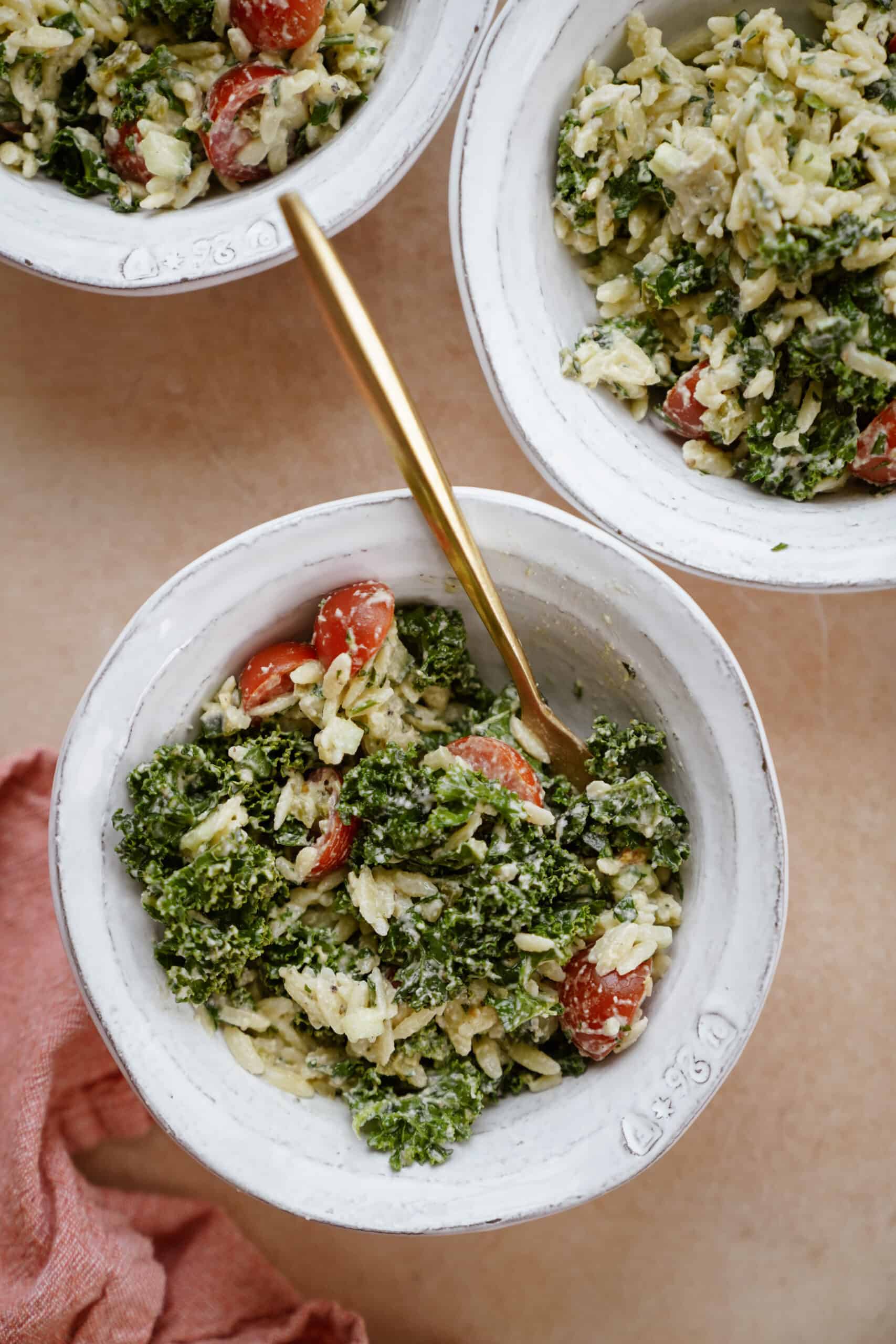 Mediterranean orzo salad