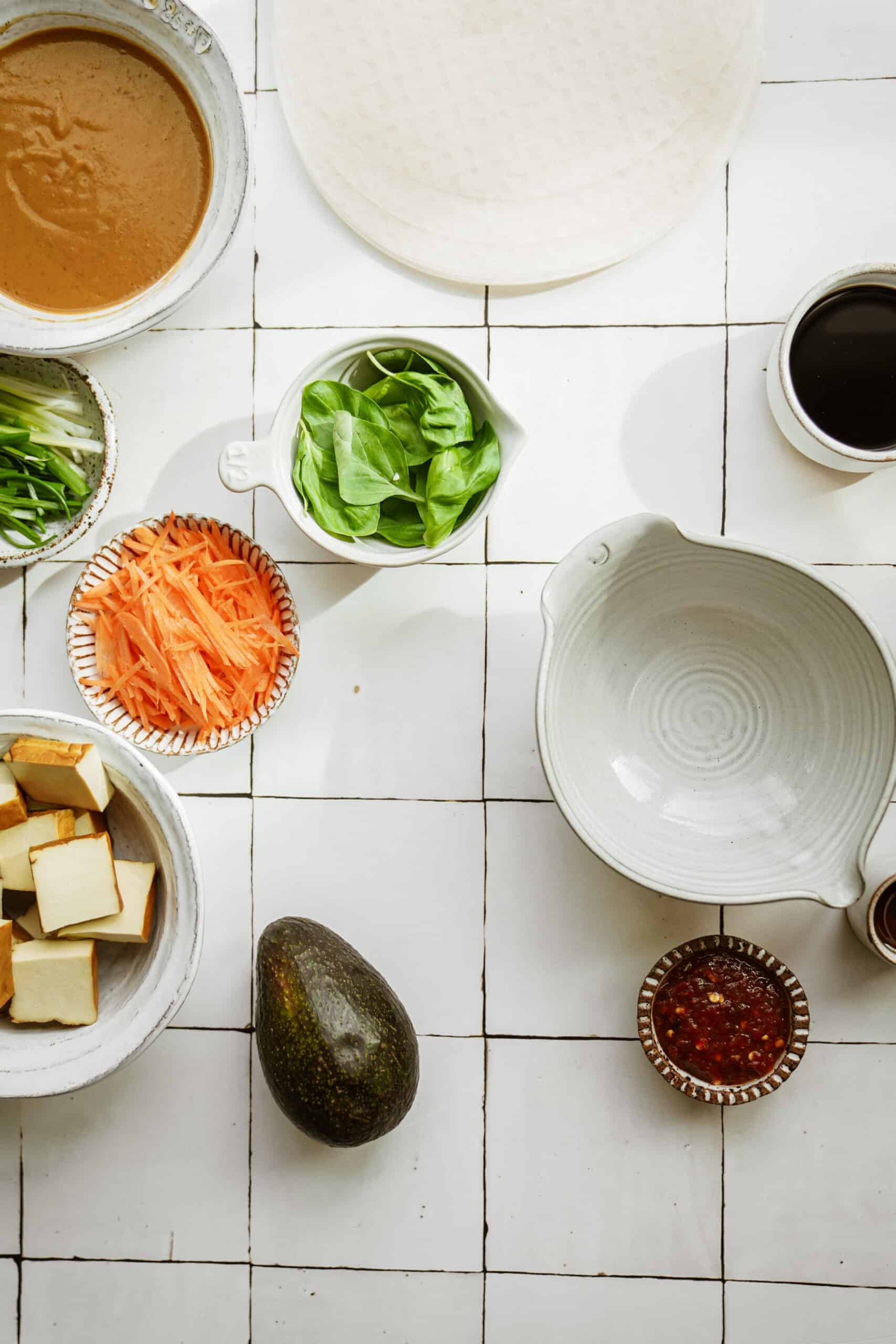 tofus spring roll ingredients