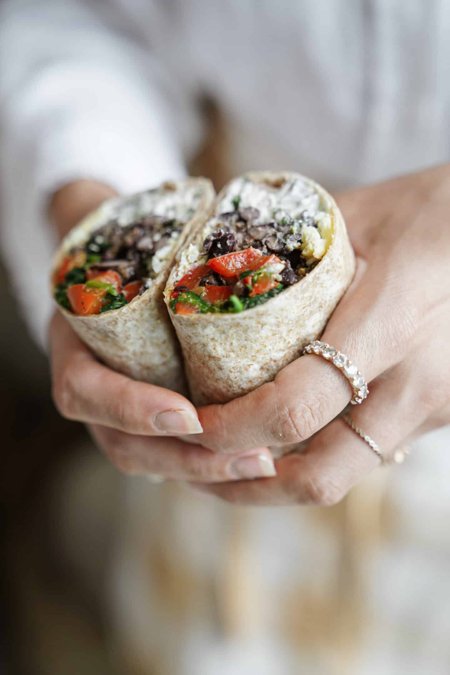 High Protein Breakfast Burrito