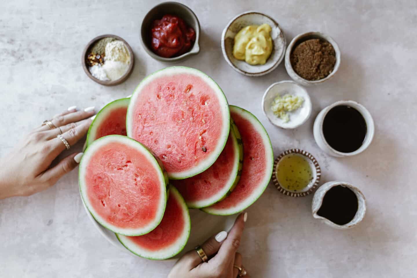 Ingredients for homemade bbq sauce