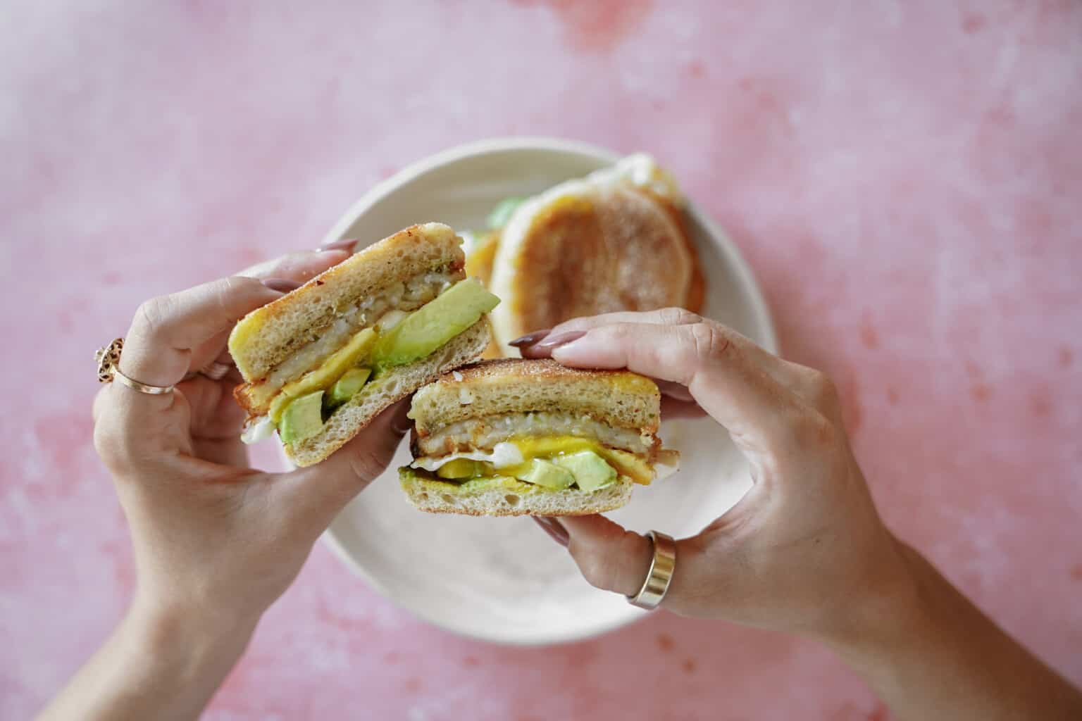 HighProtein Pesto Breakfast Sandwich FoodByMaria