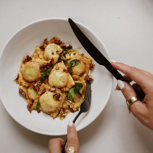 homemade ravioli