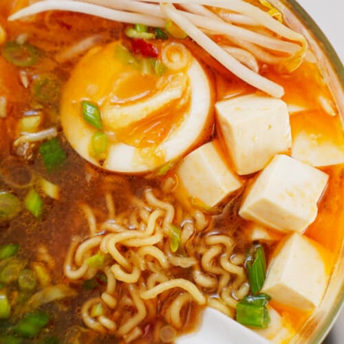 Big bowl of ramen - one of those easy ramen recipes you can't get enough of