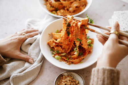 Easy Peanut Spicy Noodles Recipe