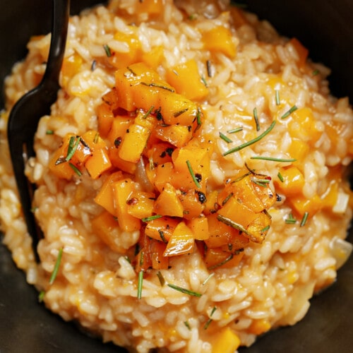 Butternut squash risotto