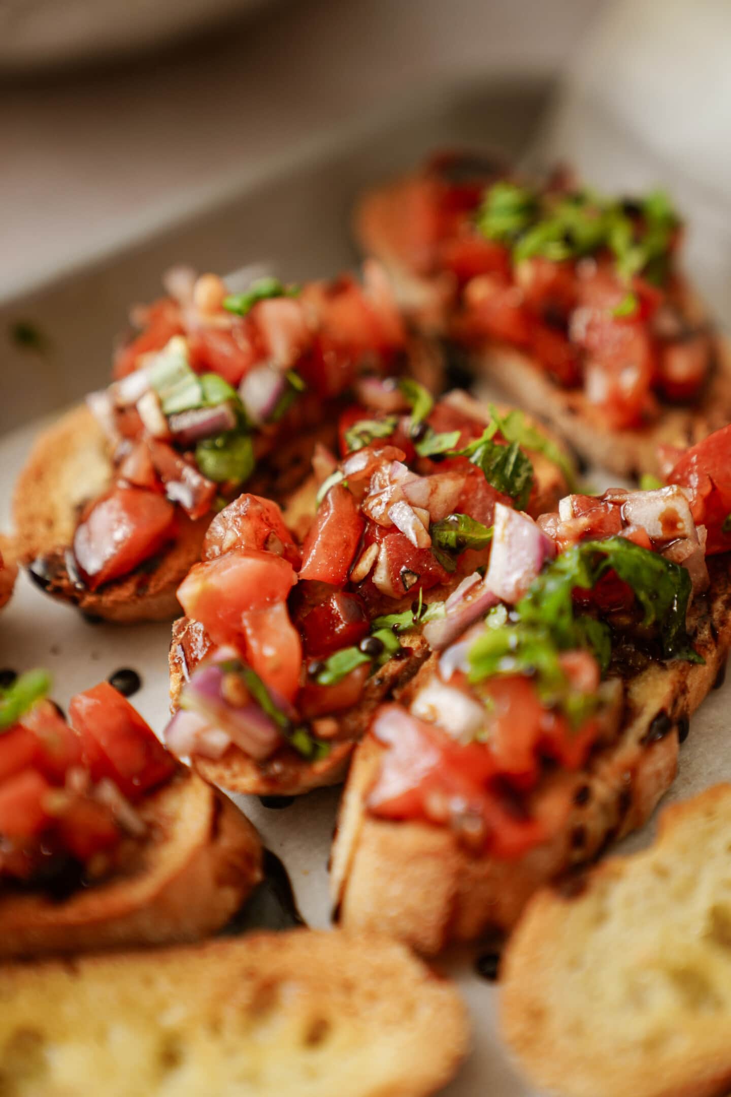 Bruschetta recipe on bread