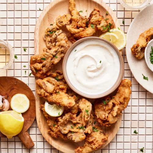 fried oyster mushrooms