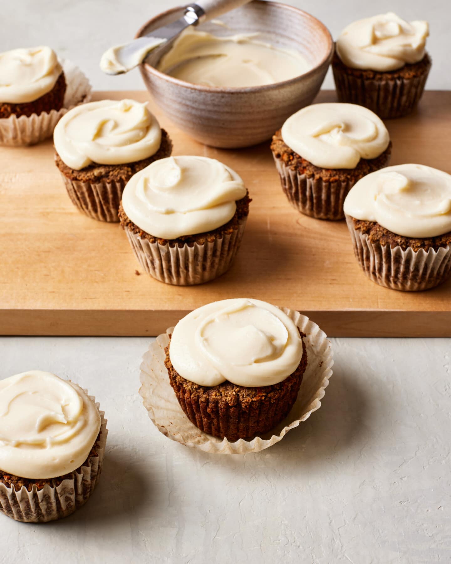 carrot cake gluten free muffins