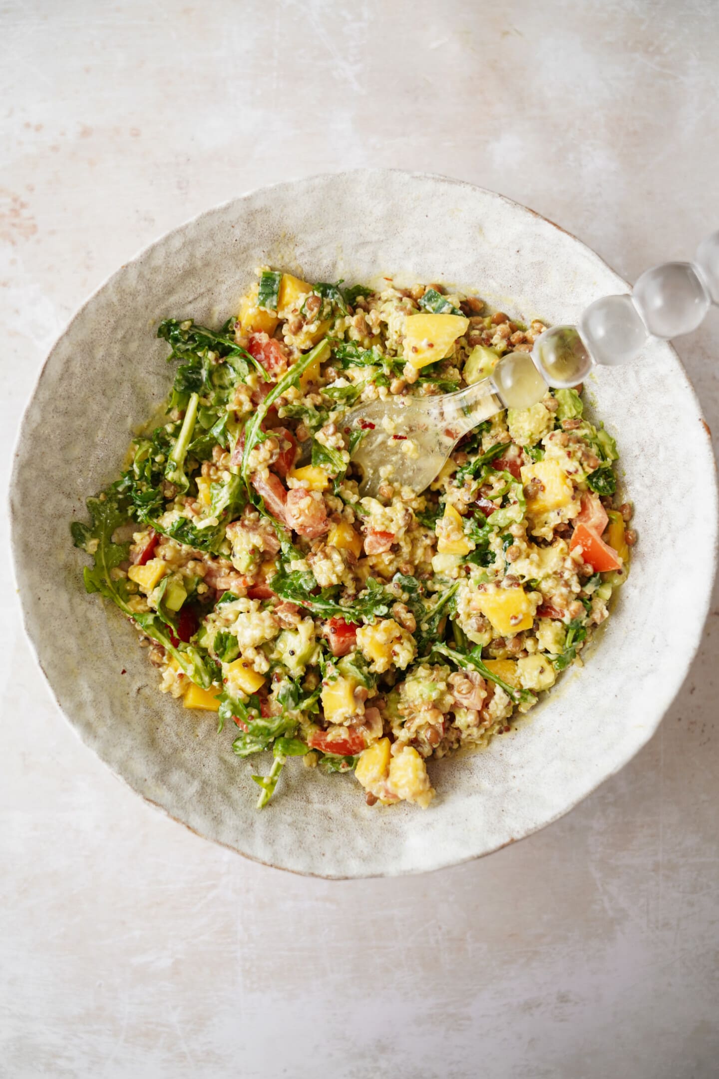 Quinoa salad recipe in a bowl