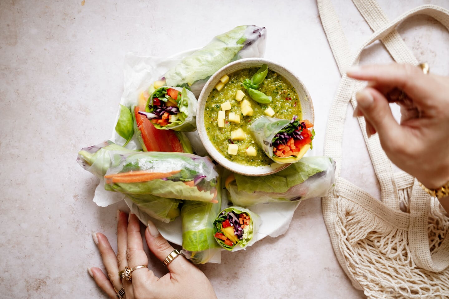 Veggie spring rolls