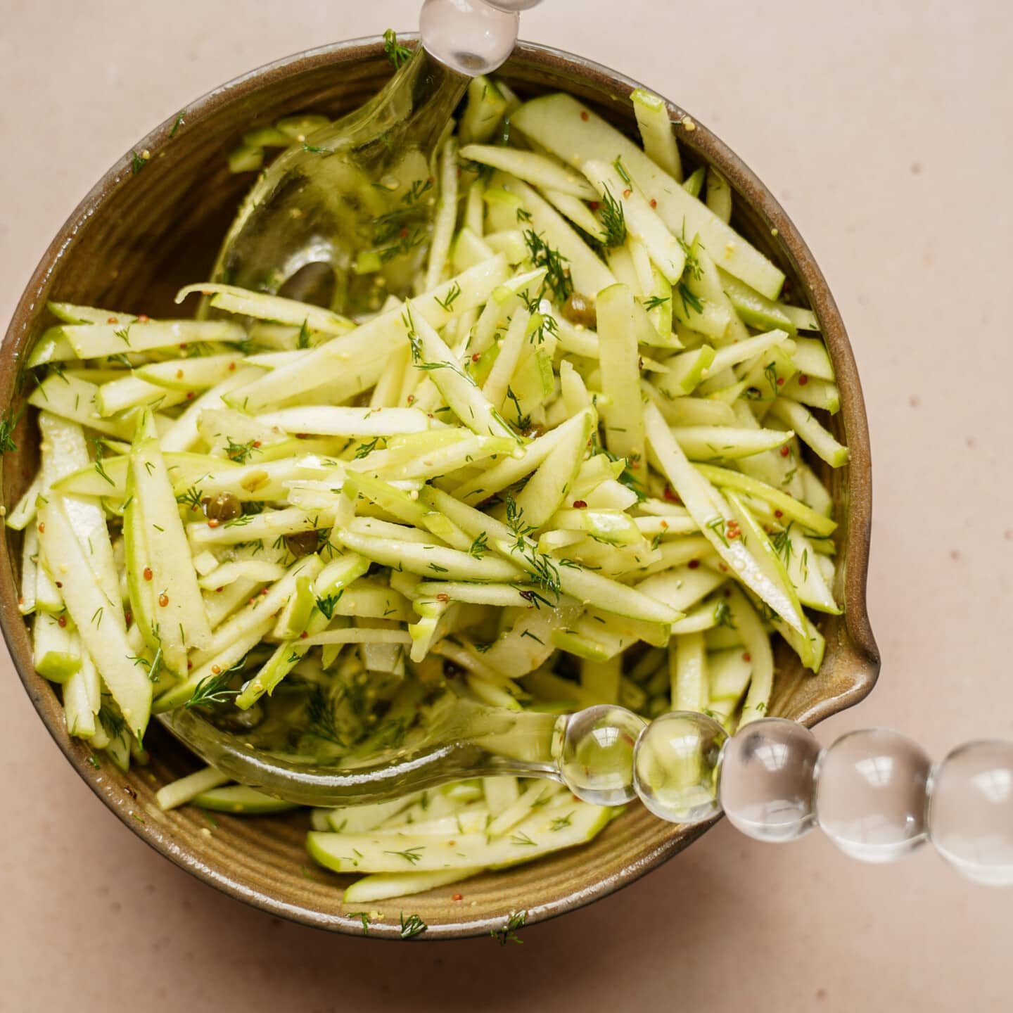 Apple salad in a bowl