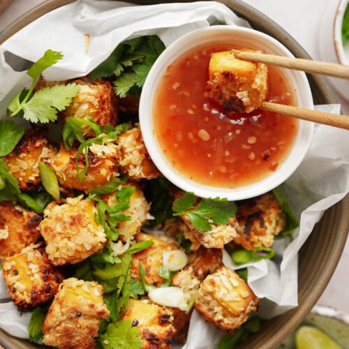 Crispy baked tofu