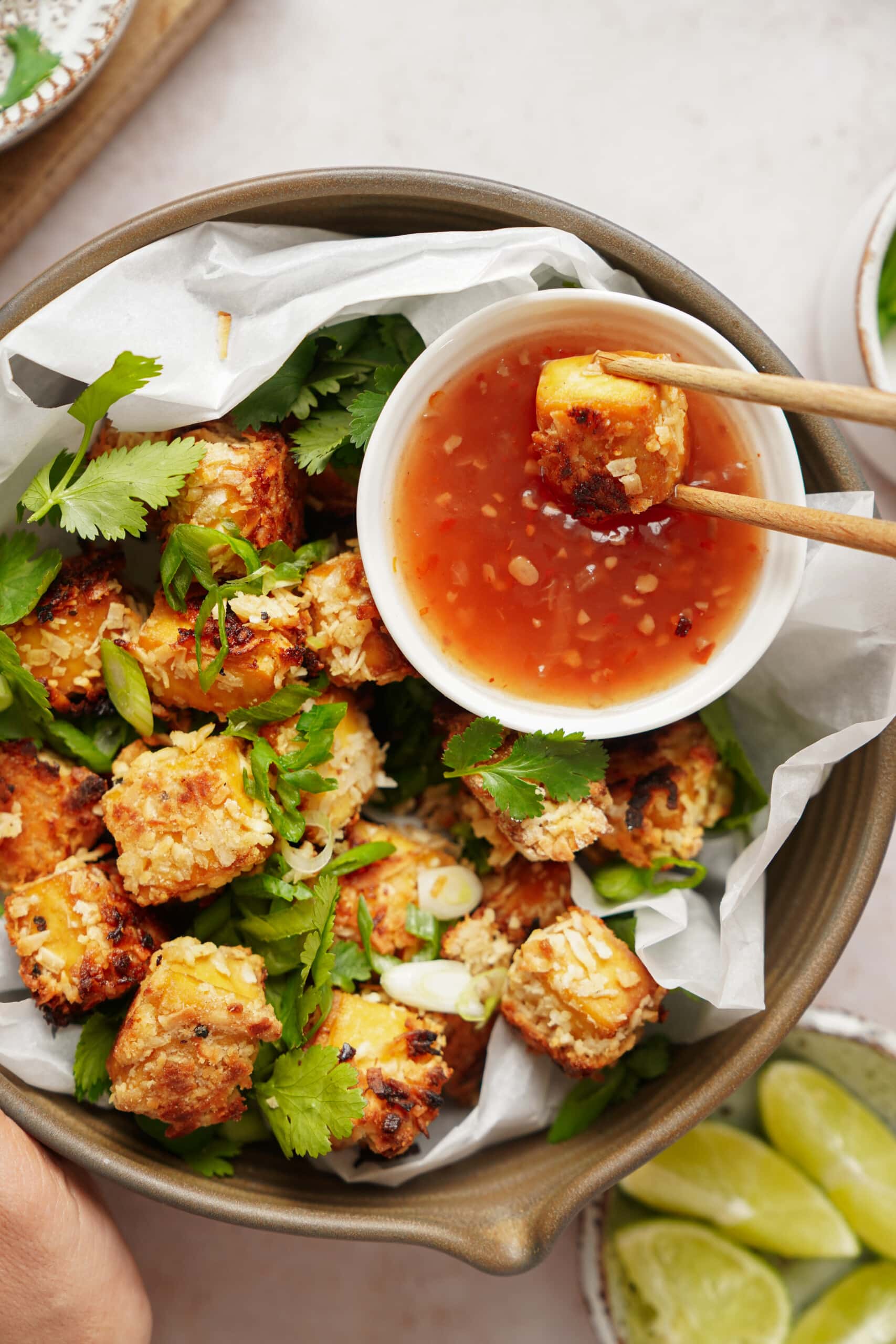 Gluten Free Coconut Crispy Baked Tofu-image