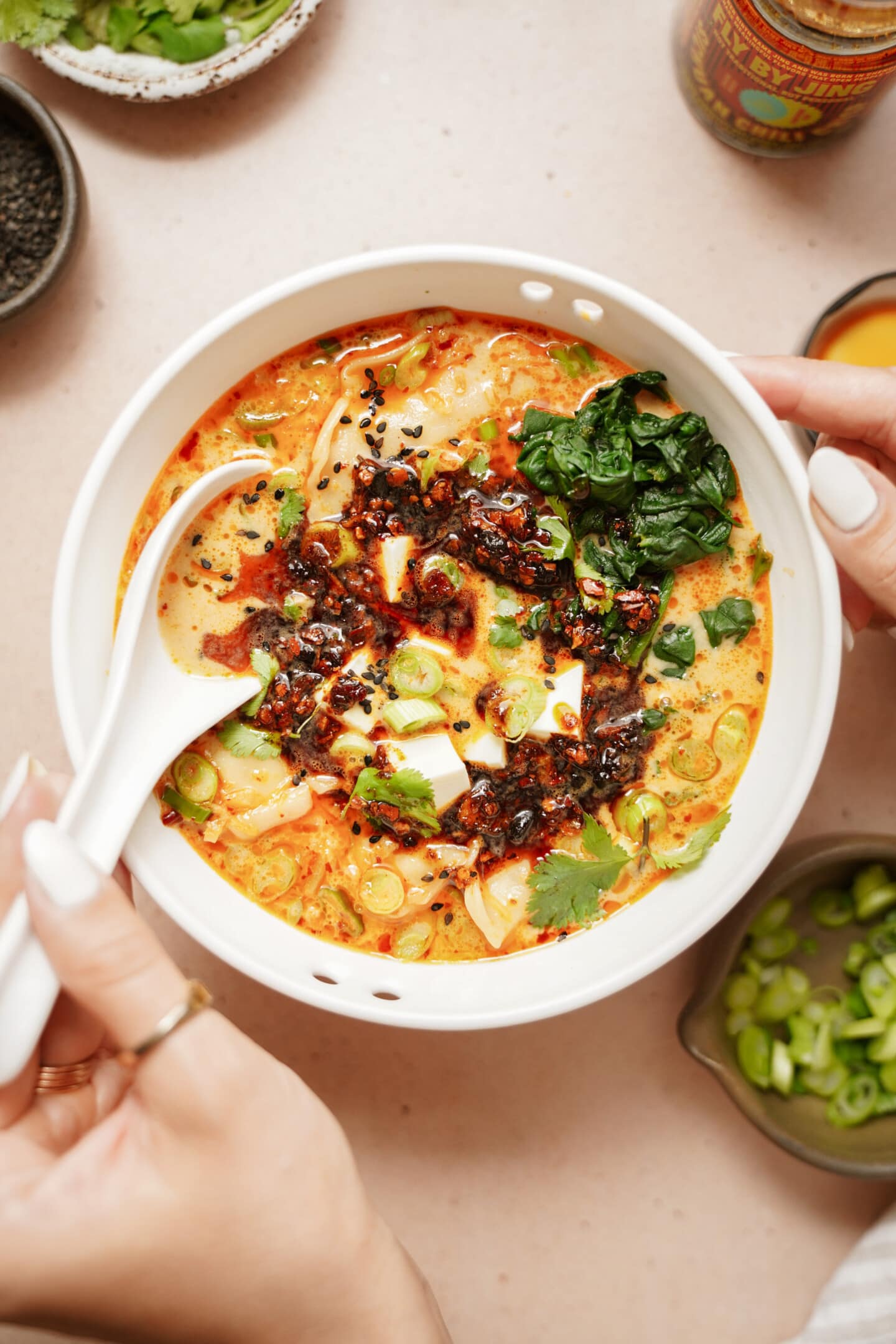 Potsticker soup