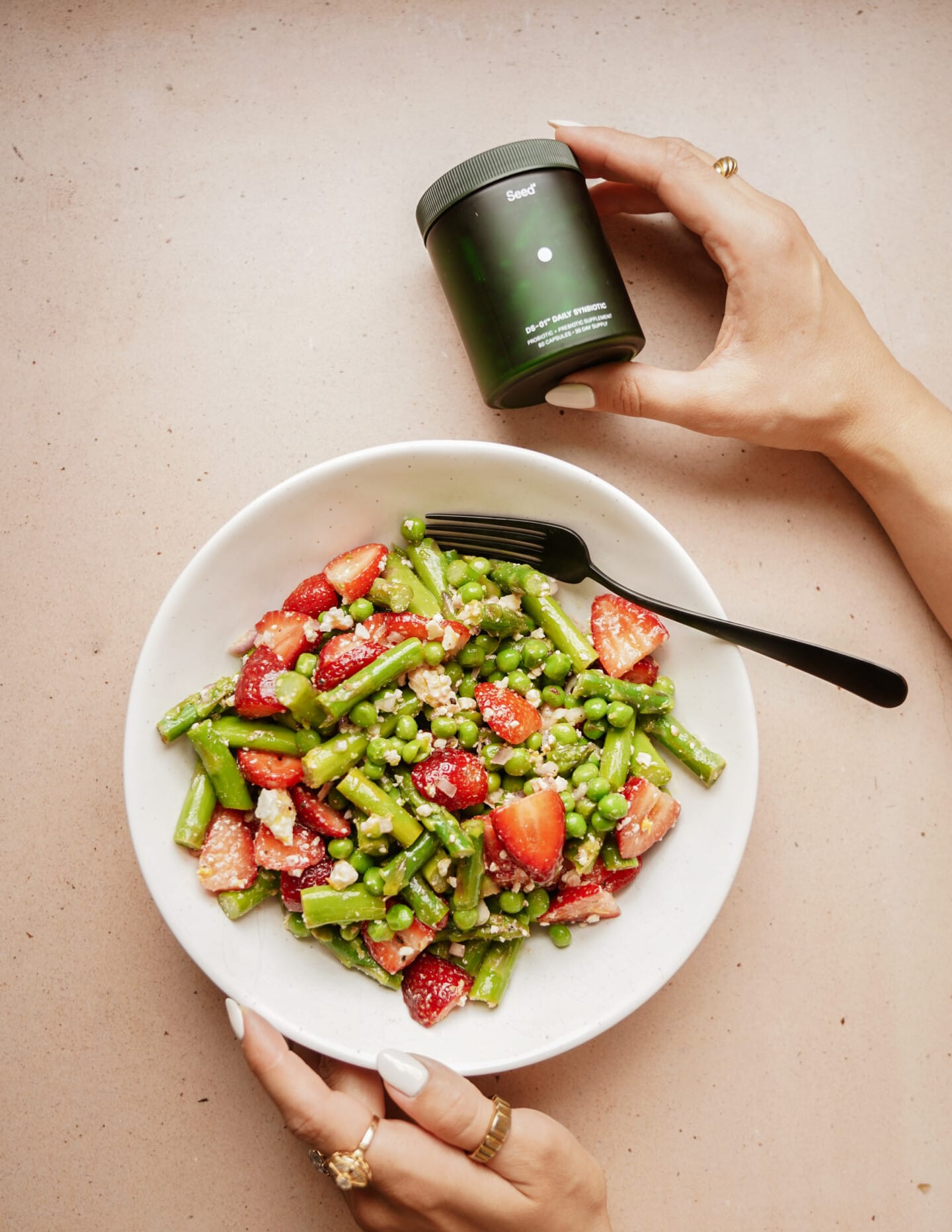 Shallot vinaigrette salad 