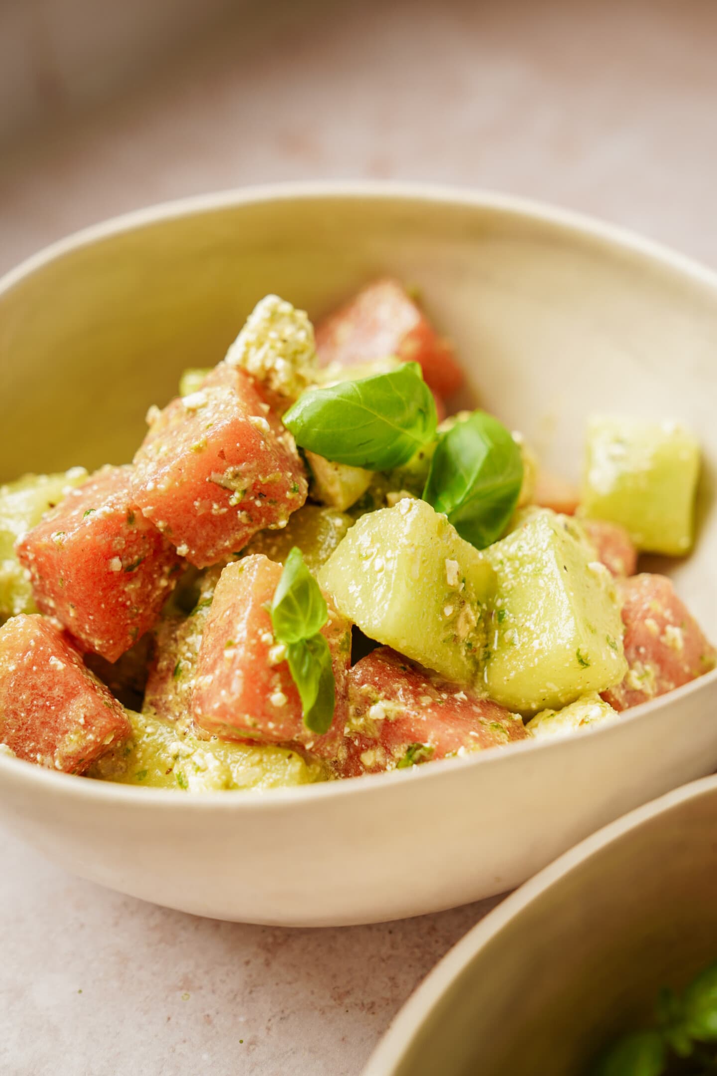 Watermelon salad with feta