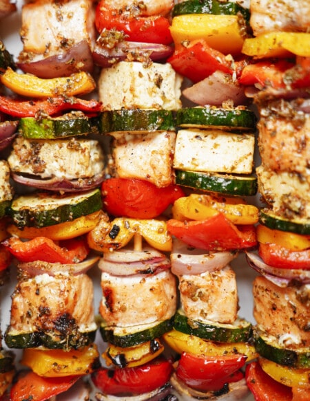 BBQ Salmon Kebabs | FoodByMaria Recipes