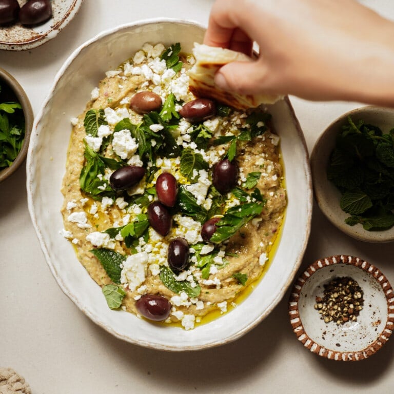 Whipped Eggplant Dip FoodByMaria Recipes