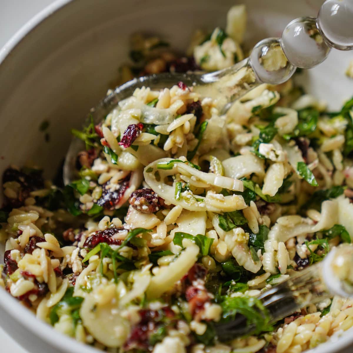 Close up of Christmas Salads