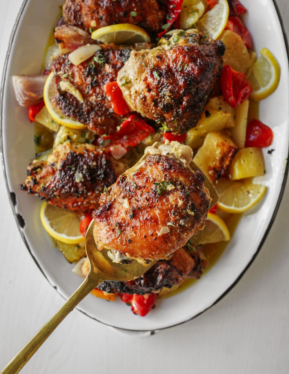 Greek Chicken and Lemon Potatoes