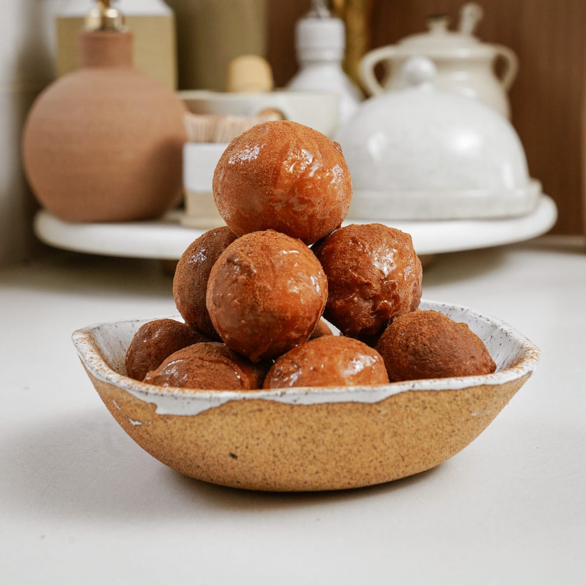 Bowl of  loukoumades 