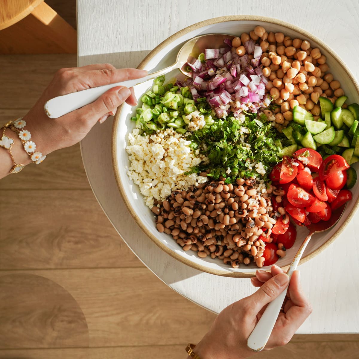 Black eyed pea salad