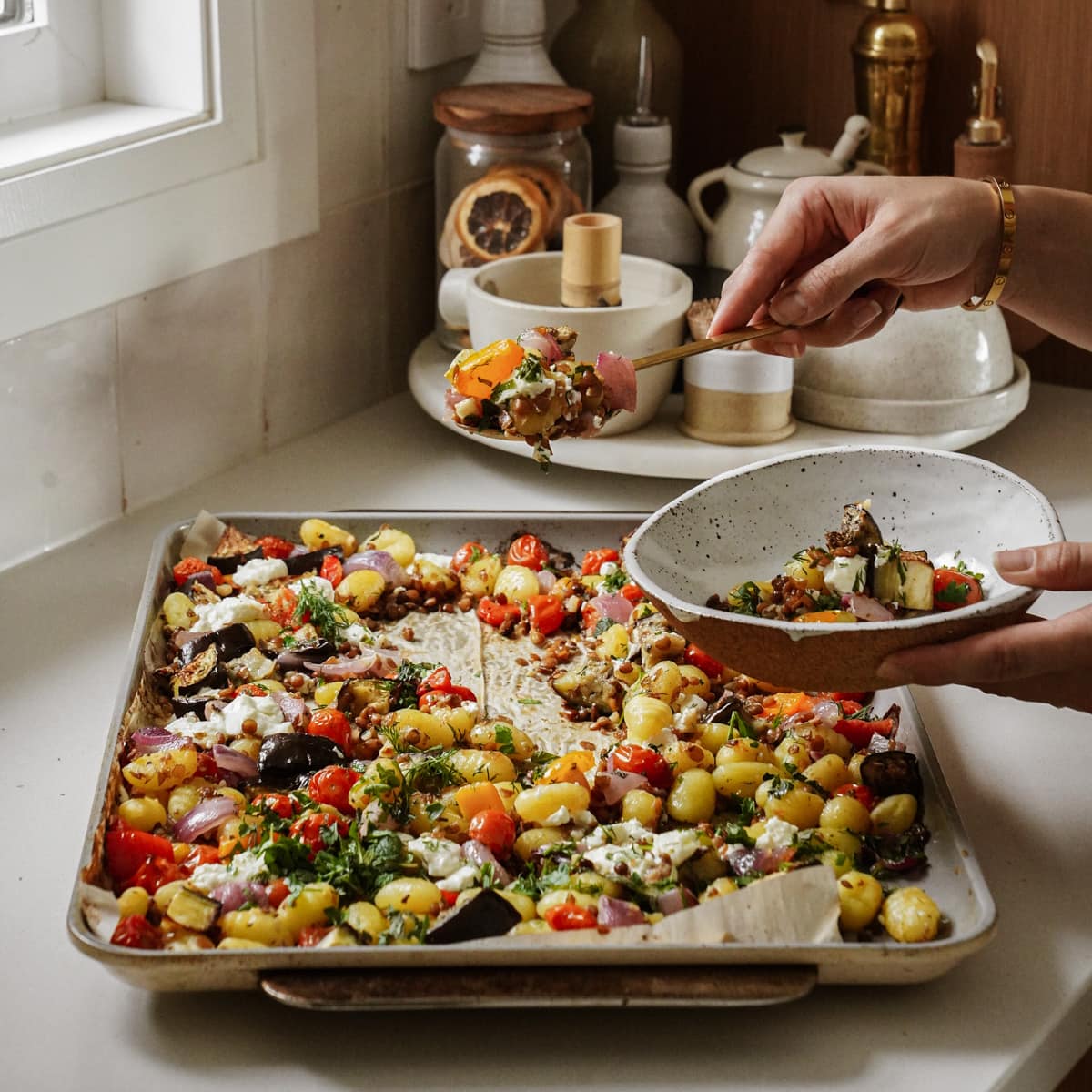 Blue Zone Sheet Pan Gnocchi-image