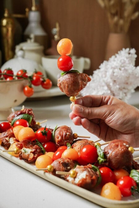 Prosciutto Wrapped Goat Cheese Balls